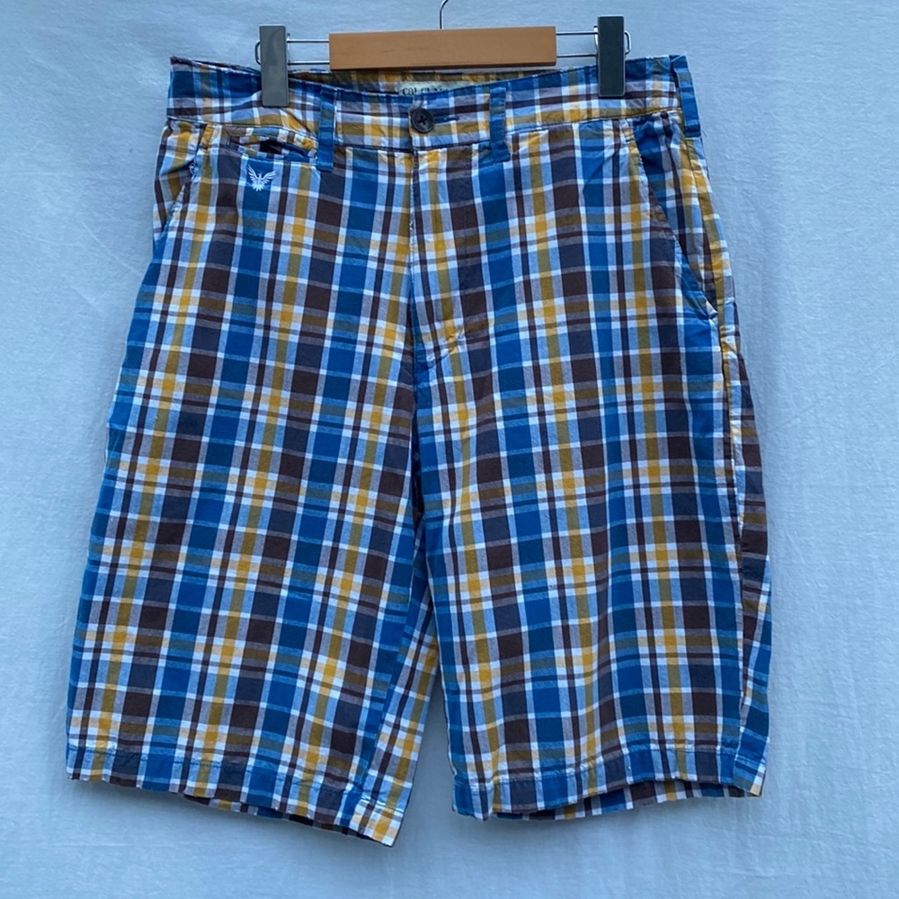 Company 81 Distressed Plaid Shorts